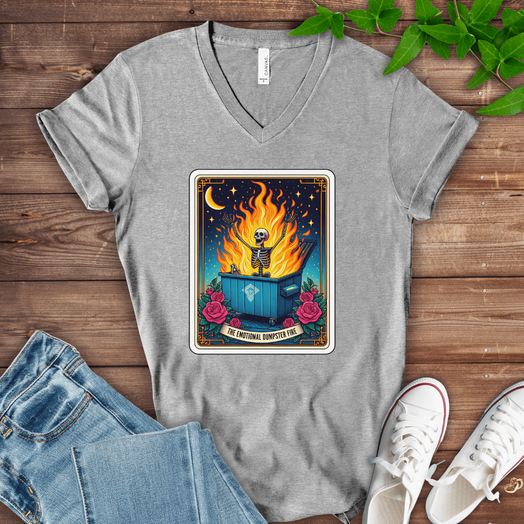 Emotional Dumpster Fire V-Neck