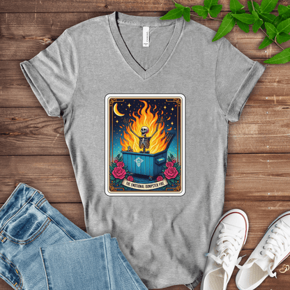 Emotional Dumpster Fire V-Neck