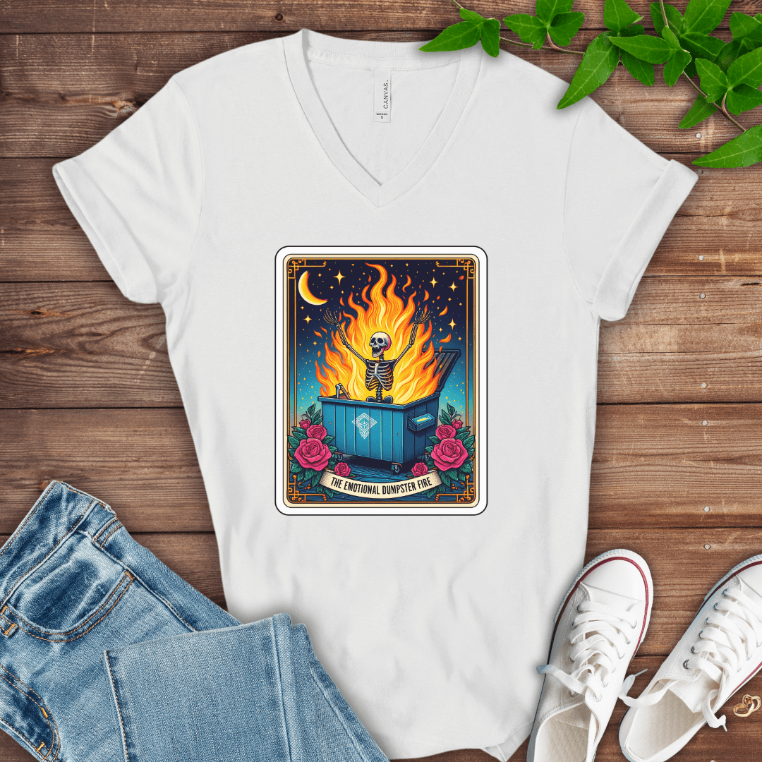 Emotional Dumpster Fire V-Neck