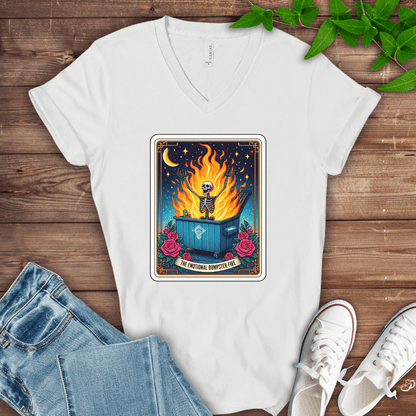 Emotional Dumpster Fire V-Neck