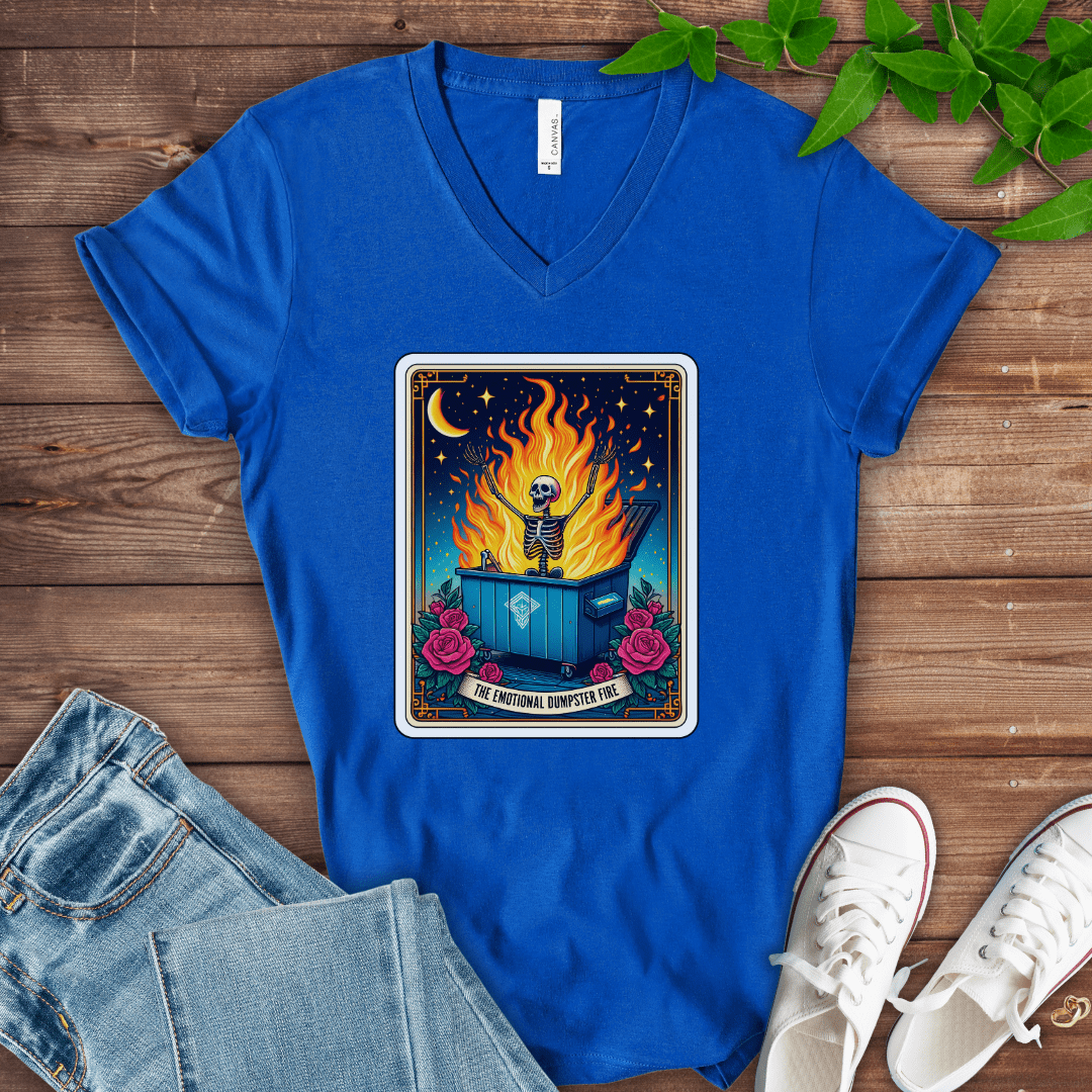 Emotional Dumpster Fire V-Neck