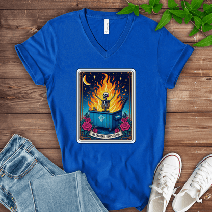 Emotional Dumpster Fire V-Neck