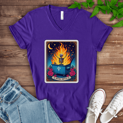 Emotional Dumpster Fire V-Neck