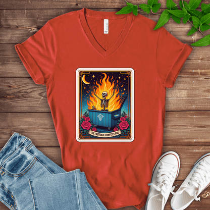 Emotional Dumpster Fire V-Neck
